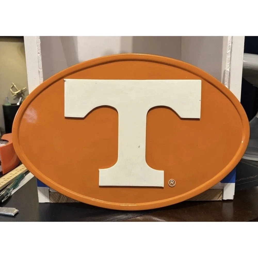 Tennessee Volunteers Wall Art Hanging  14x10 Orange White Football‎ Rocky Top